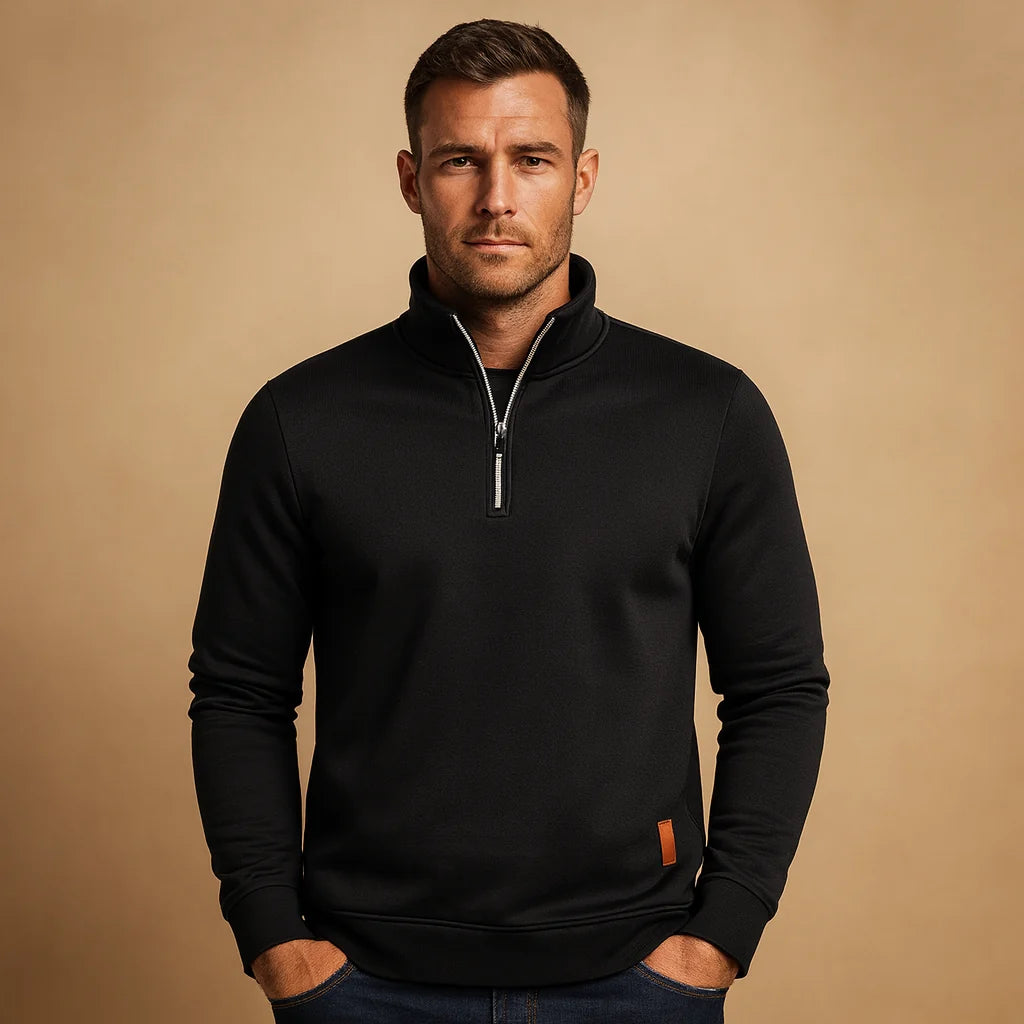 Men's Zipper Sweater Casual Modern Style