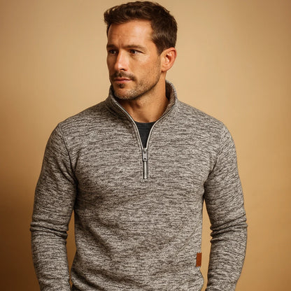 Men's Zipper Sweater Casual Modern Style