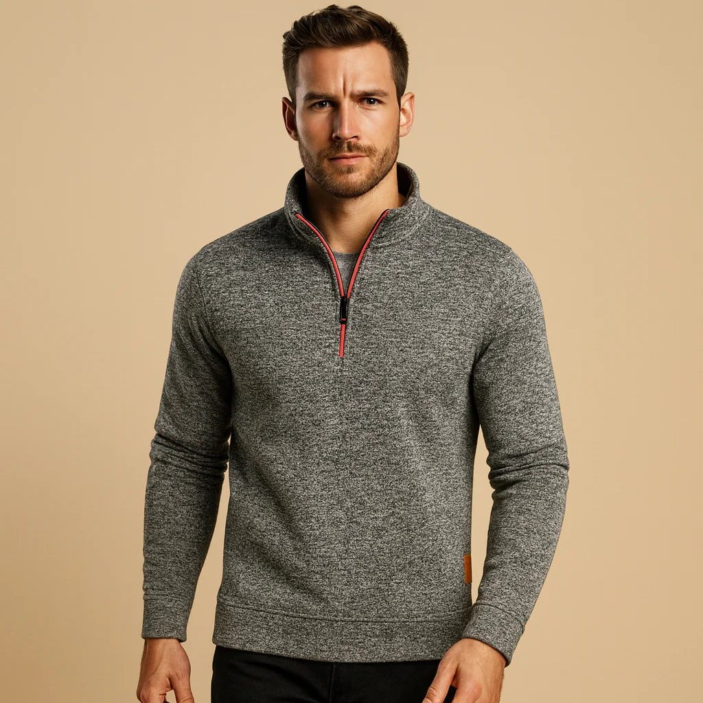 Men's Zipper Sweater Casual Modern Style