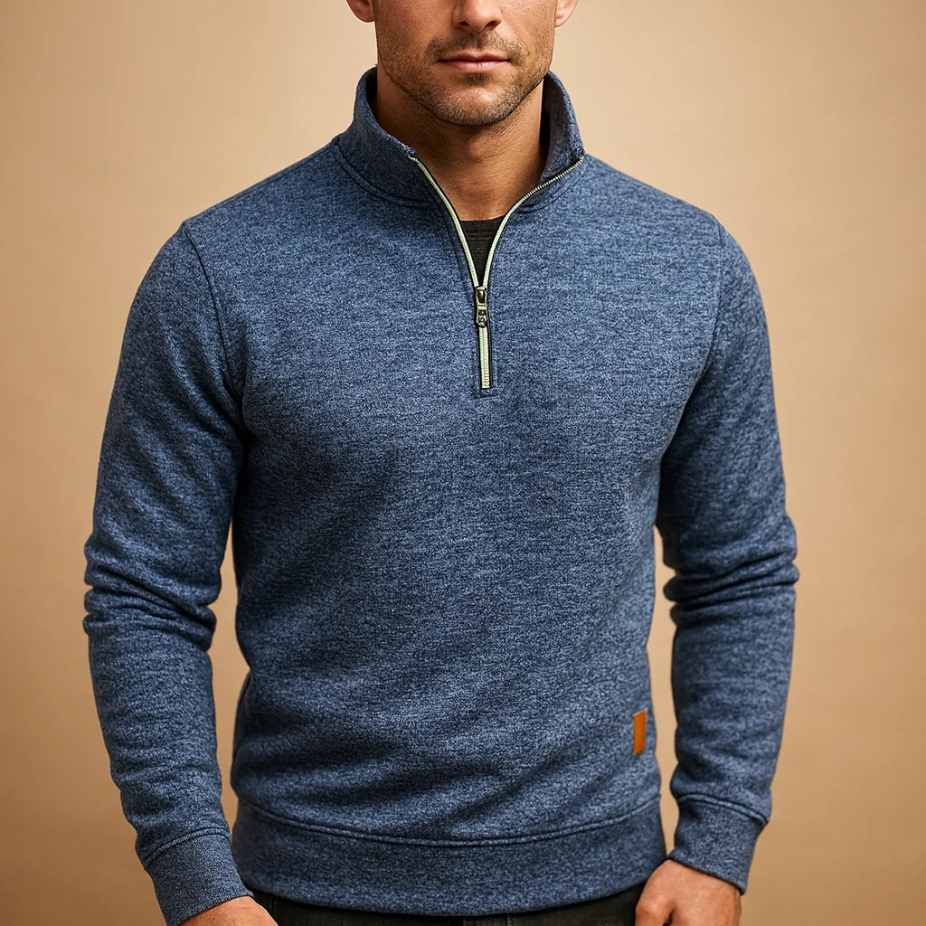Men's Zipper Sweater Casual Modern Style