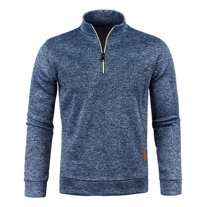 Men's Zipper Sweater with Long Sleeves