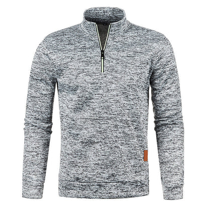 Men's Zipper Sweater with Long Sleeves