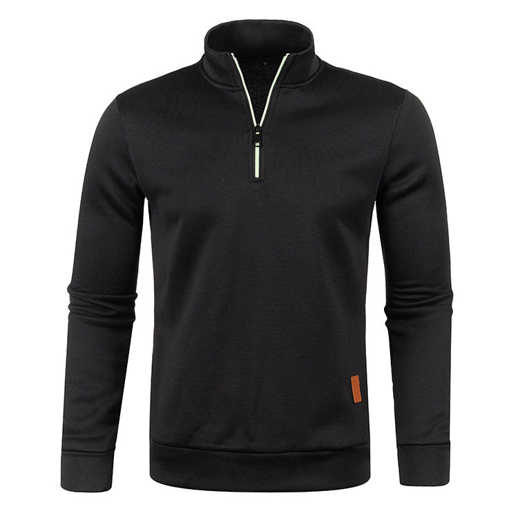 Men's Zipper Sweater with Long Sleeves