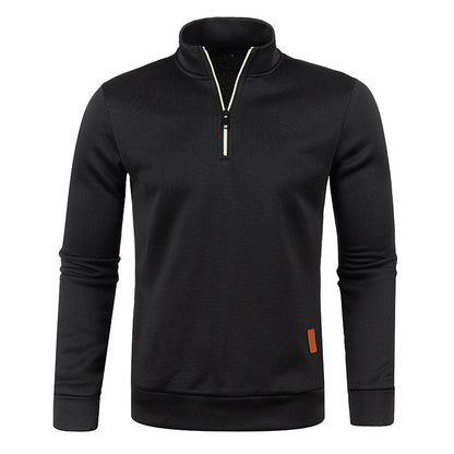 Men's Zipper Sweater with Long Sleeves