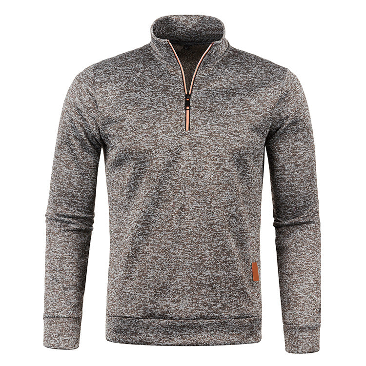 Men's Zipper Sweater with Long Sleeves