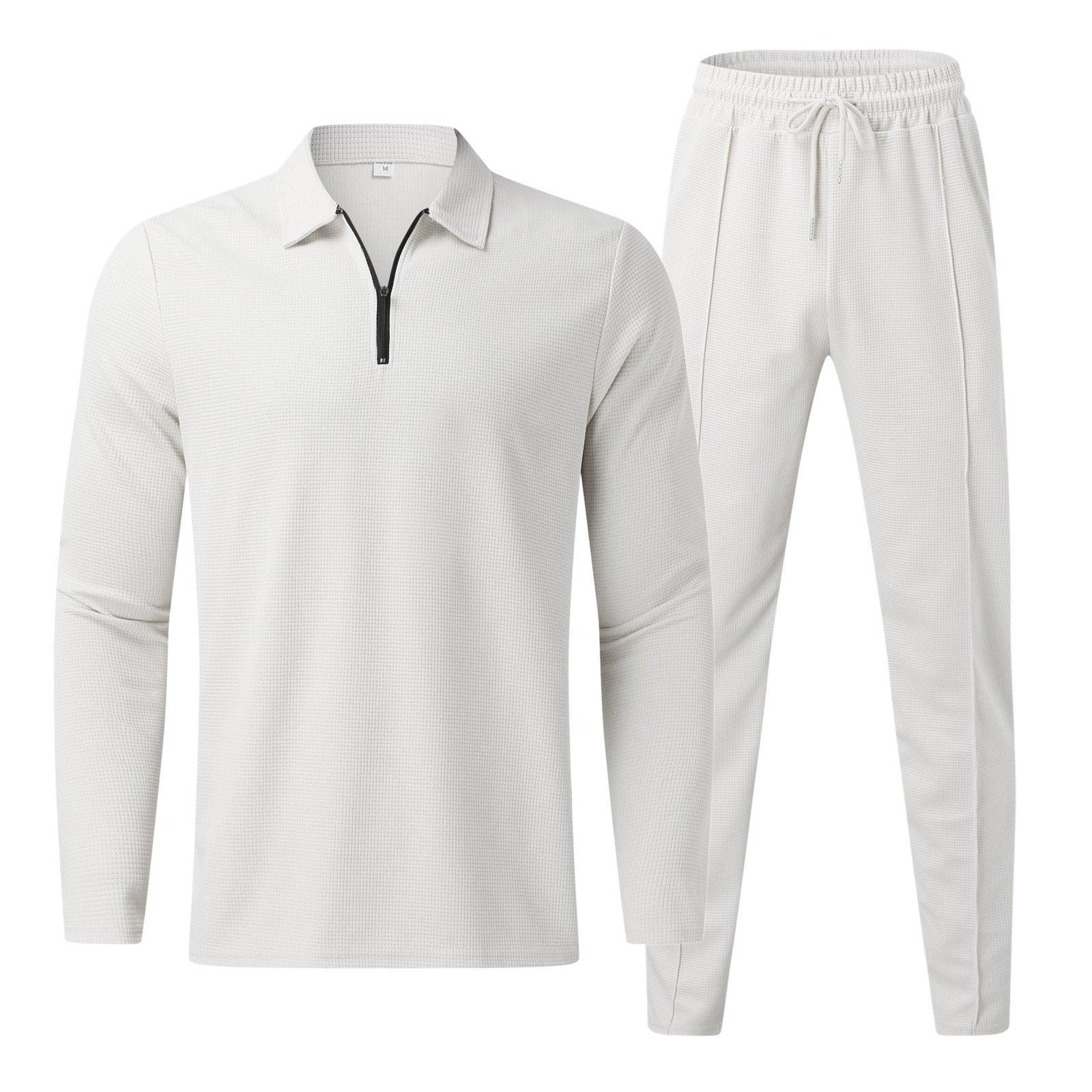 Men's Zippered Lounge Set for Casual Comfort