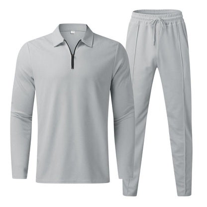 Men's Zippered Lounge Set for Casual Comfort