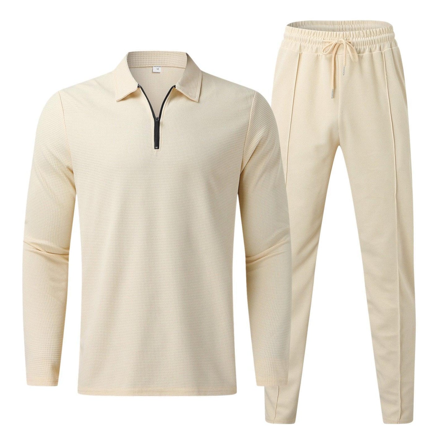Men's Zippered Lounge Set for Casual Comfort