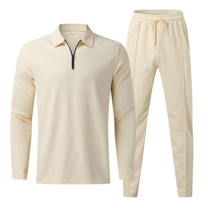Men's Zippered Lounge Set for Casual Comfort