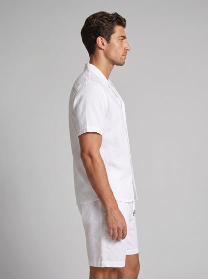Men's Linen Shirt and Shorts Set