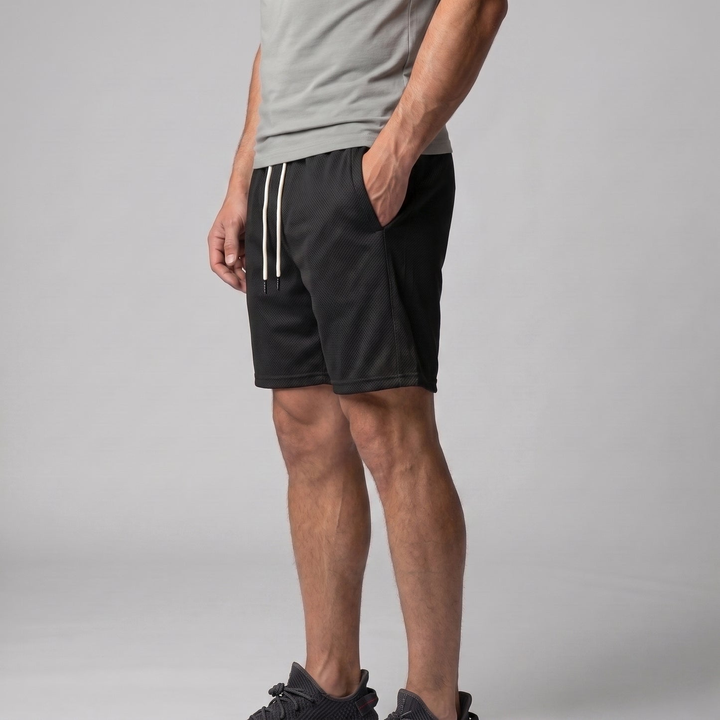 Men's Gym Shorts Athletic Comfort Fit Above Knee