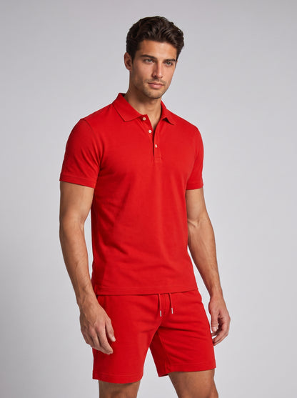 Men's Lightweight Summer Sports Polo and Shorts Set