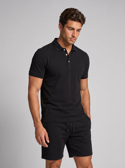 Men's Lightweight Summer Sports Polo and Shorts Set