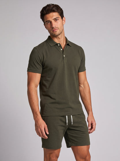 Men's Lightweight Summer Sports Polo and Shorts Set