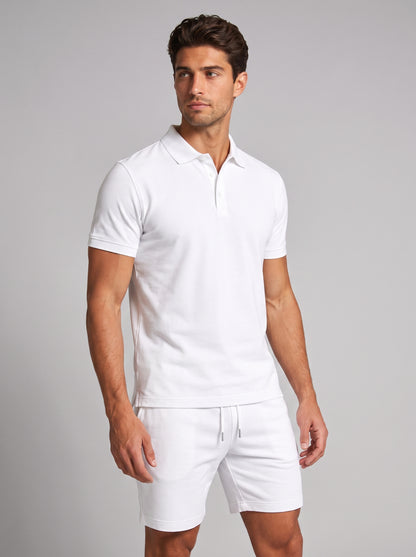 Men's Lightweight Summer Sports Polo and Shorts Set