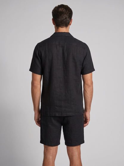 Men's Linen Shirt and Shorts Set