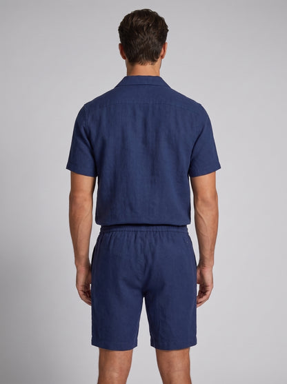 Men's Linen Shirt and Shorts Set
