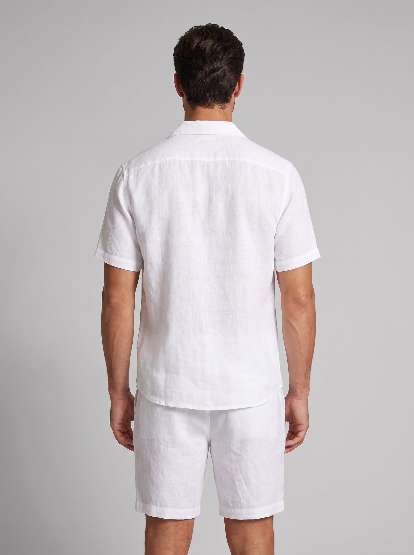 Men's Linen Shirt and Shorts Set