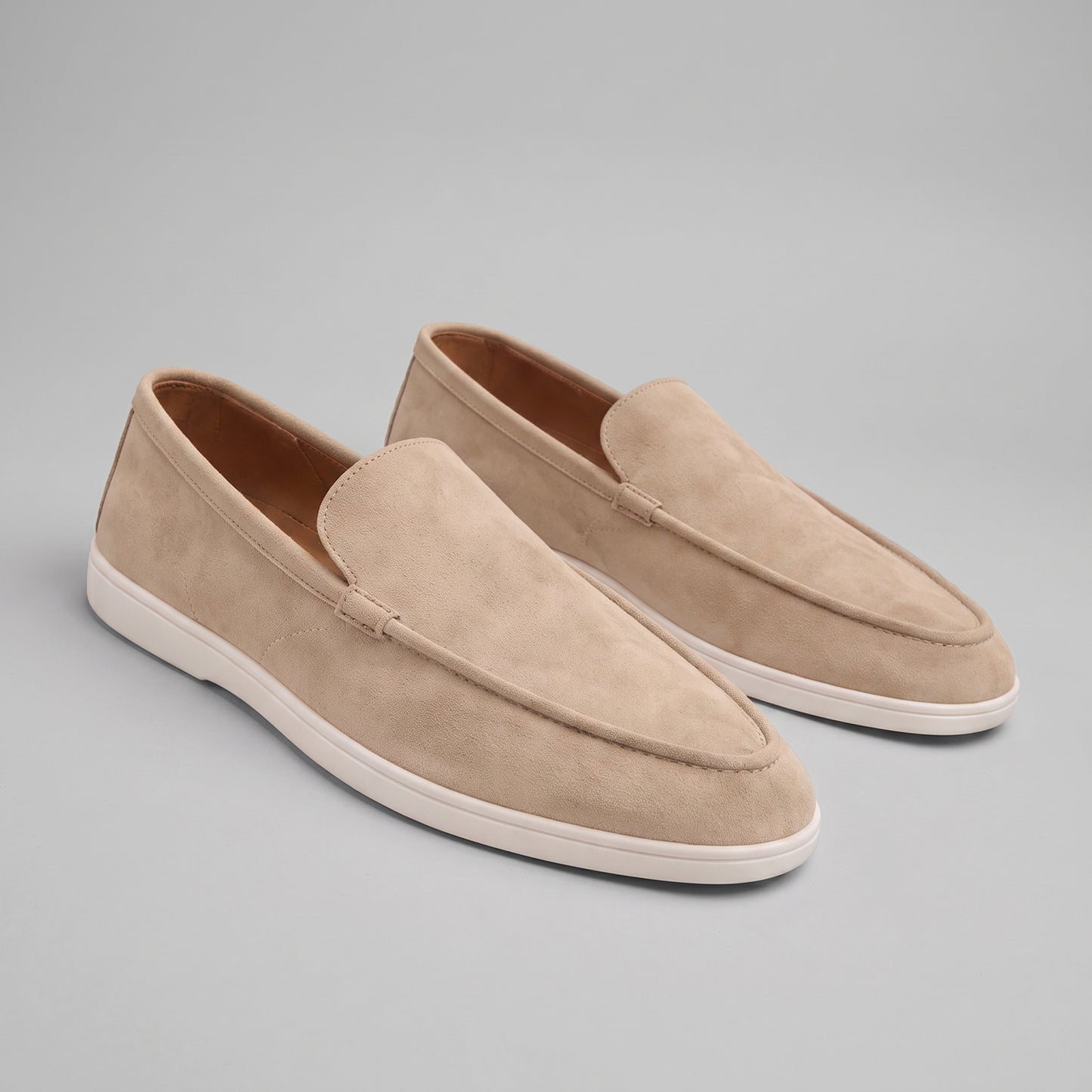Men's Casual Leather Loafers - Slip-On Loafer Shoes