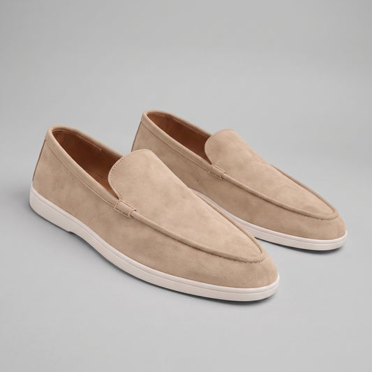 Men's Casual Leather Loafers - Slip-On Loafer Shoes