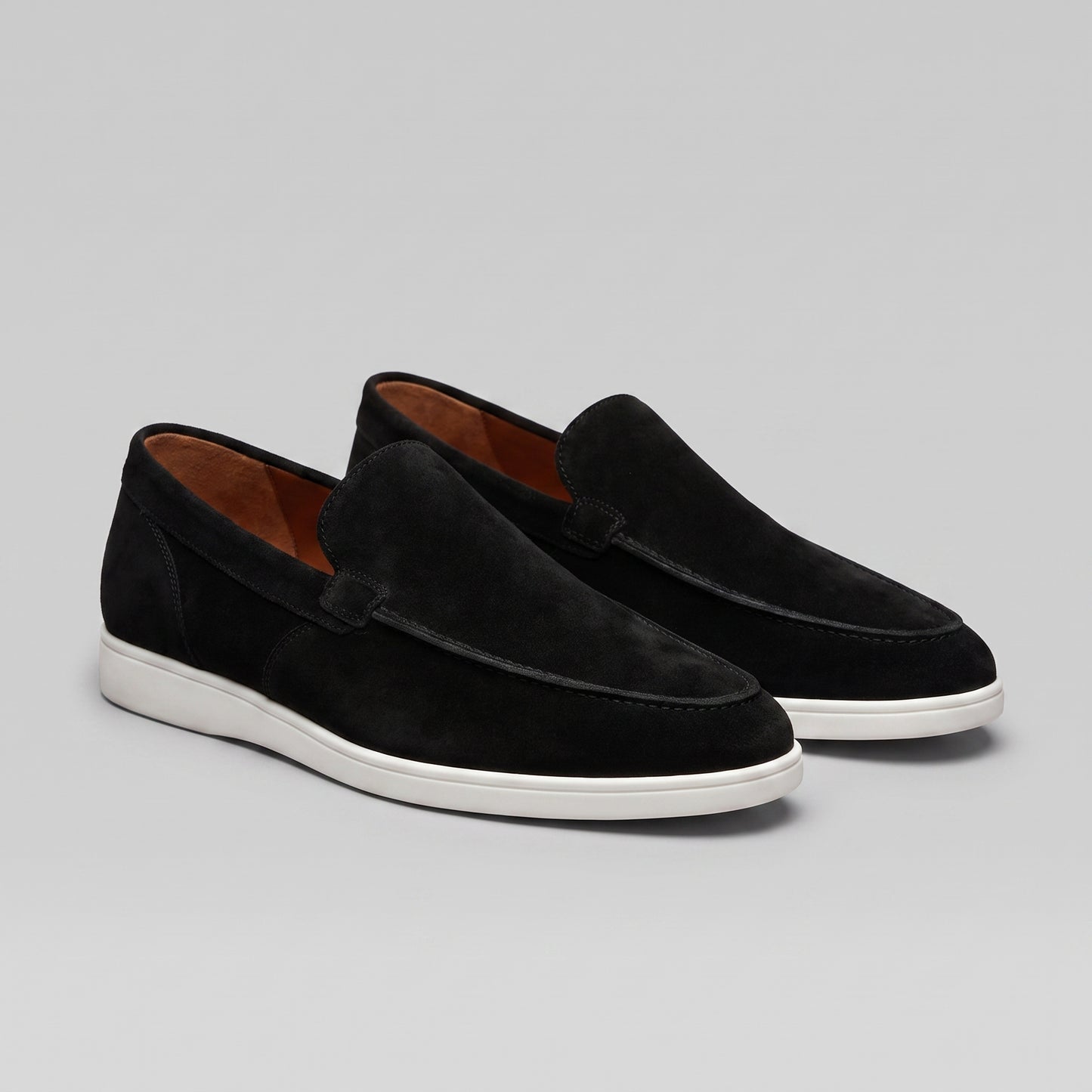 Men's Casual Leather Loafers - Slip-On Loafer Shoes