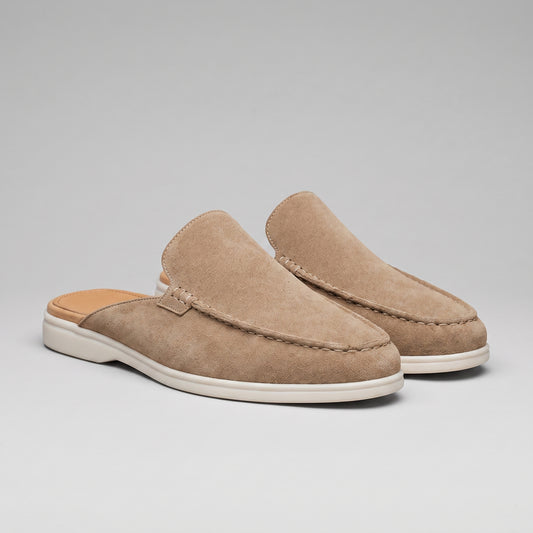 Men's Loafer Mule Slip-On Shoes with Open Heel Design