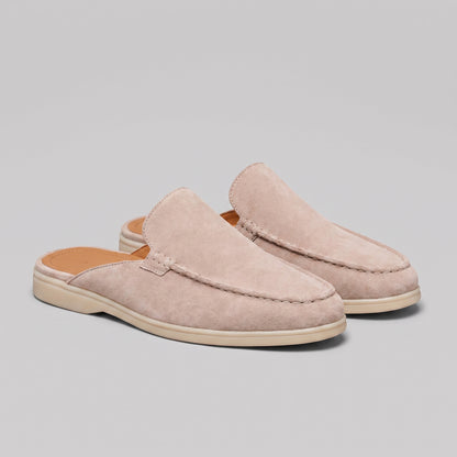 Men's Loafer Mule Slip-On Shoes with Open Heel Design