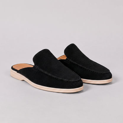 Men's Loafer Mule Slip-On Shoes with Open Heel Design