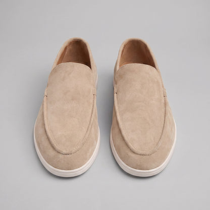 Men's Casual Leather Loafers - Slip-On Loafer Shoes