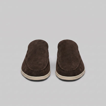 Men's Loafer Mule Slip-On Shoes with Open Heel Design