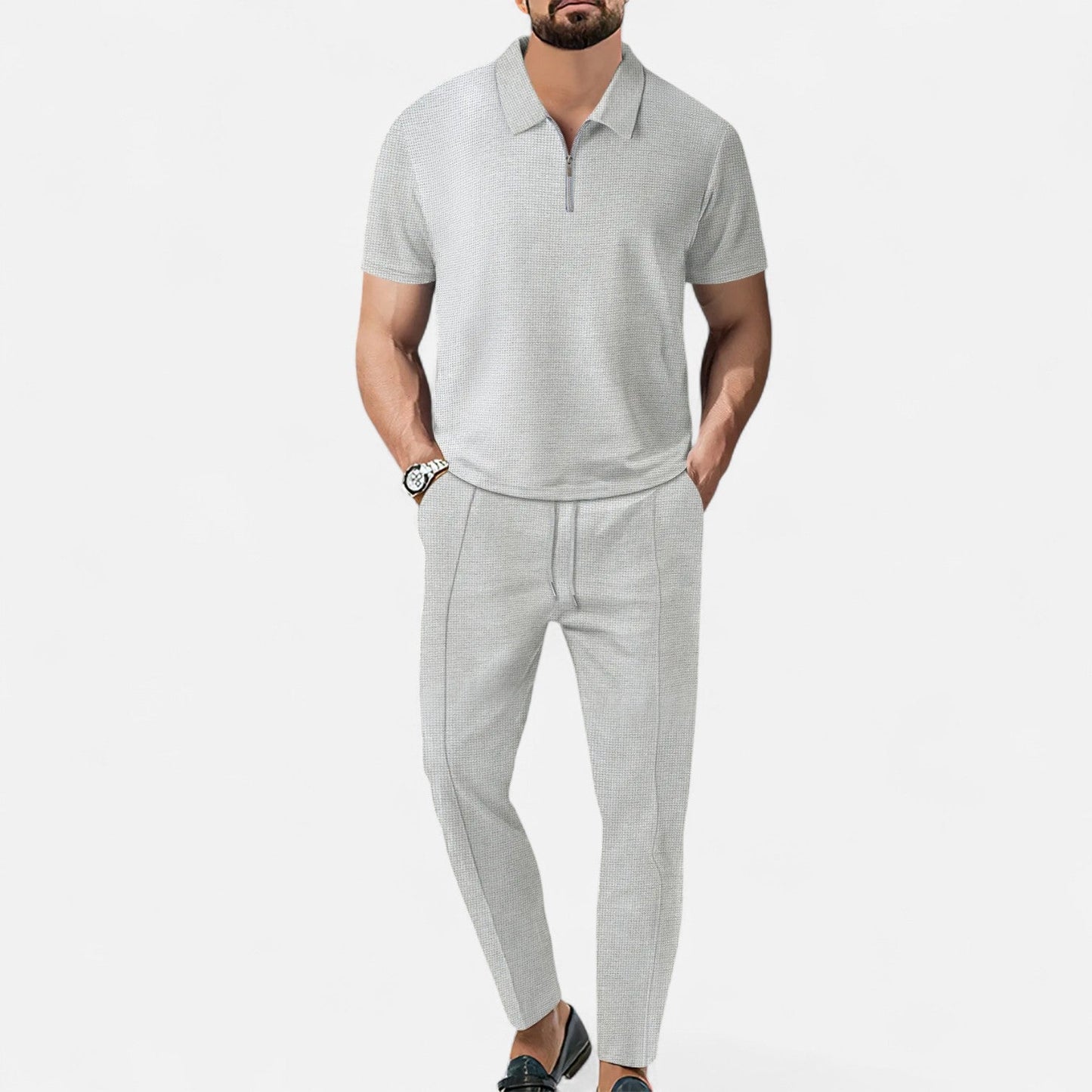 Polo and Trouser Set – Soft Feel & Relaxed Shape
