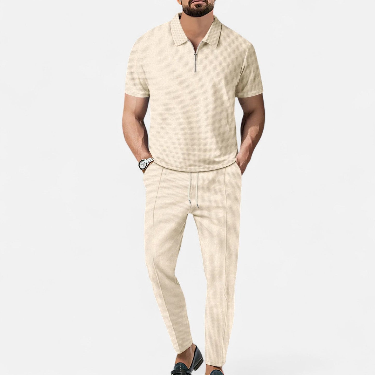Polo and Trouser Set – Soft Feel & Relaxed Shape