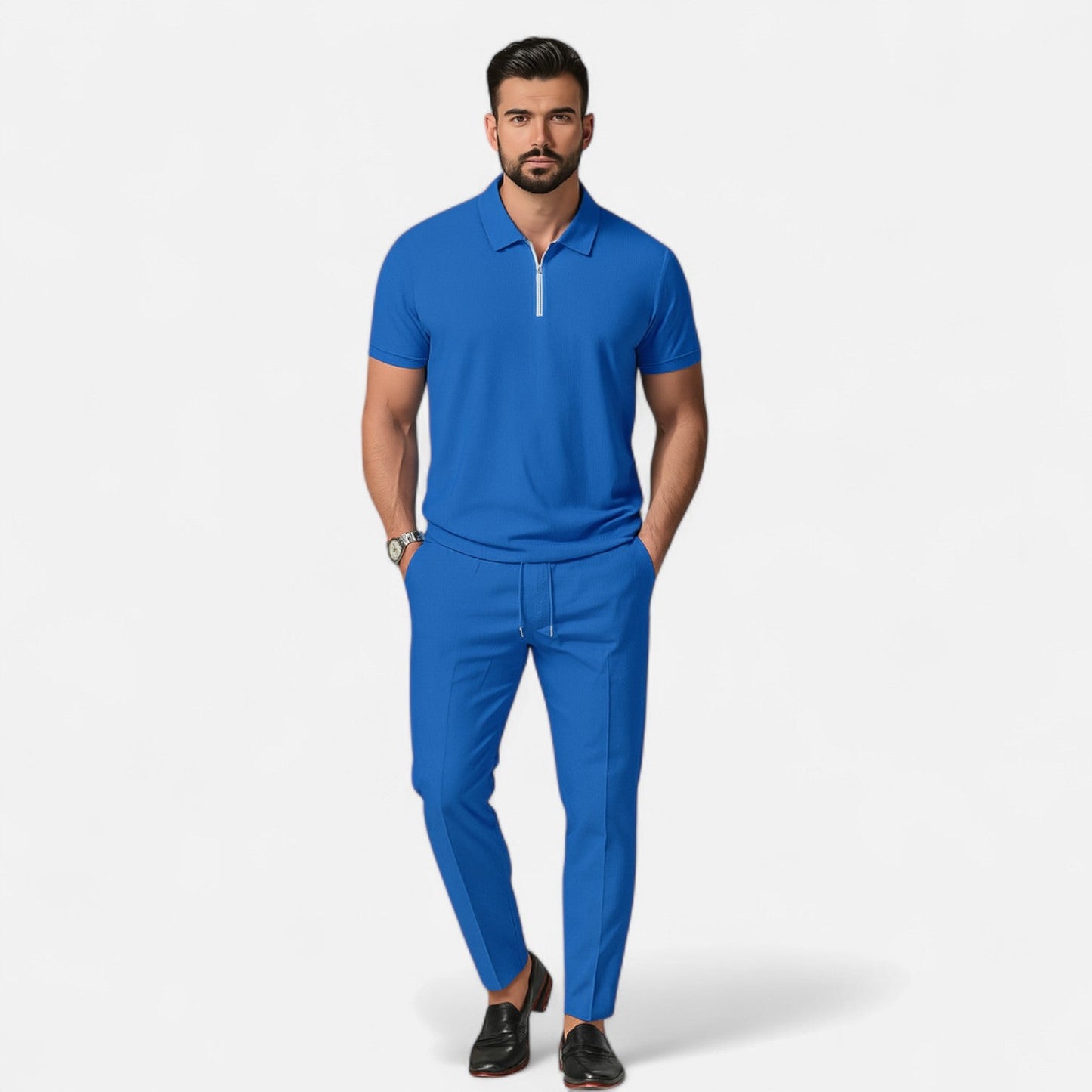 Polo and Trouser Set – Soft Feel & Relaxed Shape
