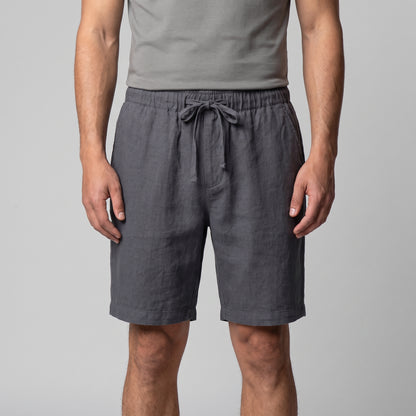 Men's Linen Blend Shorts for Summer Casual Wear