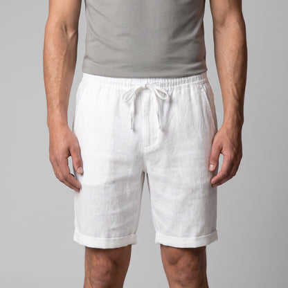Men's Linen Blend Shorts for Summer Casual Wear