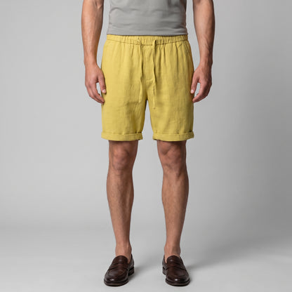 Men's Linen Blend Shorts for Summer Casual Wear