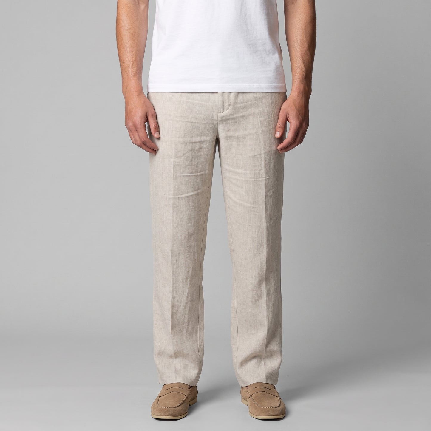 Men's Relaxed Linen Trousers