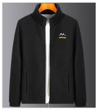 Women's Fleece Cardigan with Stand-Up Collar