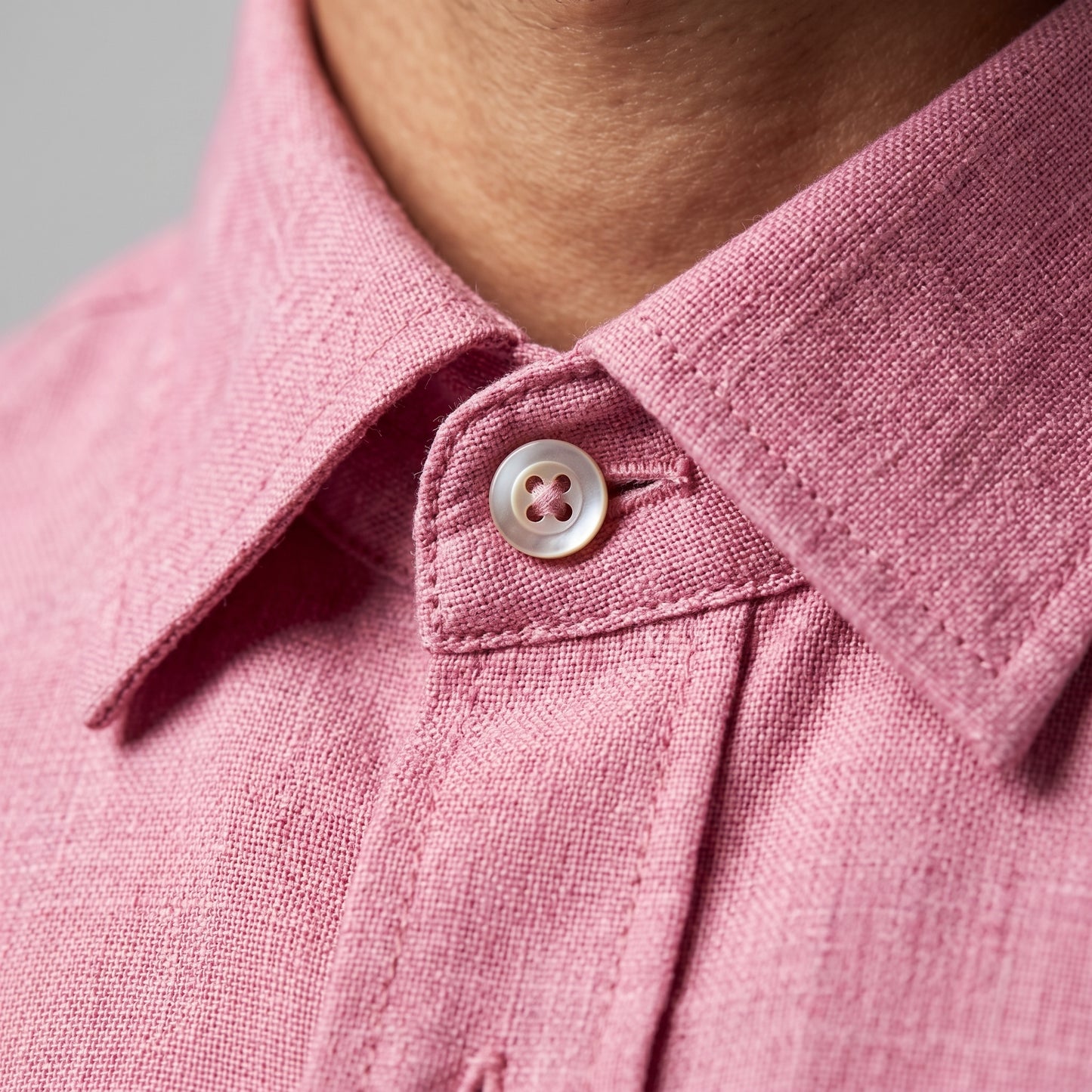 Men's Linen Short Sleeve Shirt for Summer Casual Wear