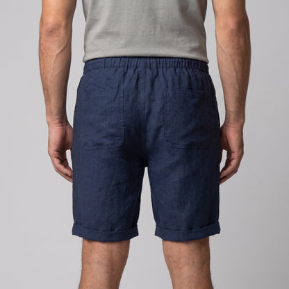 Men's Linen Blend Shorts for Summer Casual Wear