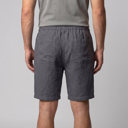 Men's Linen Blend Shorts for Summer Casual Wear