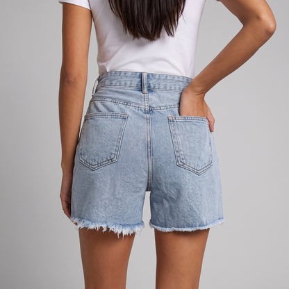 Women's High Waist Denim Shorts