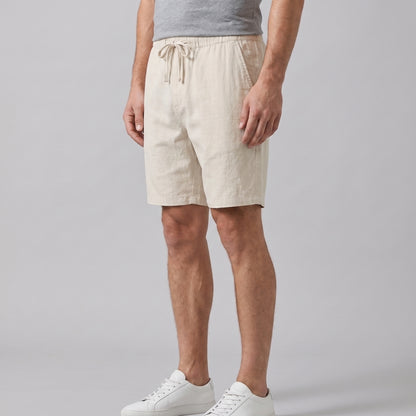 Men's Linen Blend Shorts for Summer Casual Wear