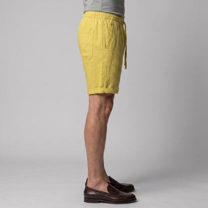 Men's Linen Blend Shorts for Summer Casual Wear