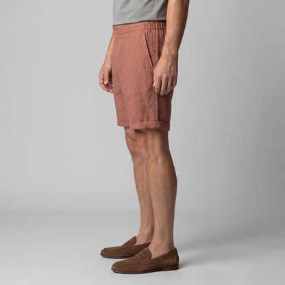 Men's Linen Blend Shorts for Summer Casual Wear