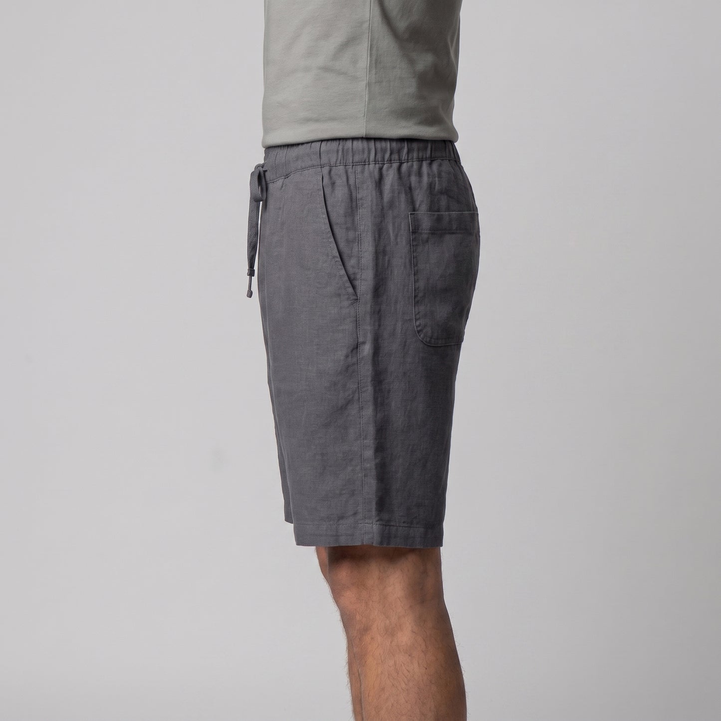 Men's Linen Blend Shorts for Summer Casual Wear