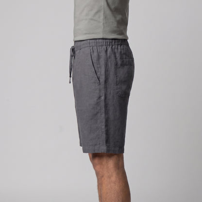 Men's Linen Blend Shorts for Summer Casual Wear