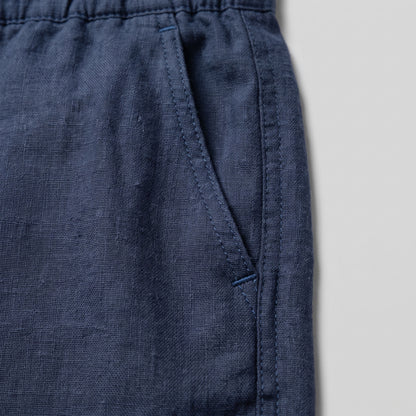 Men's Linen Blend Shorts for Summer Casual Wear