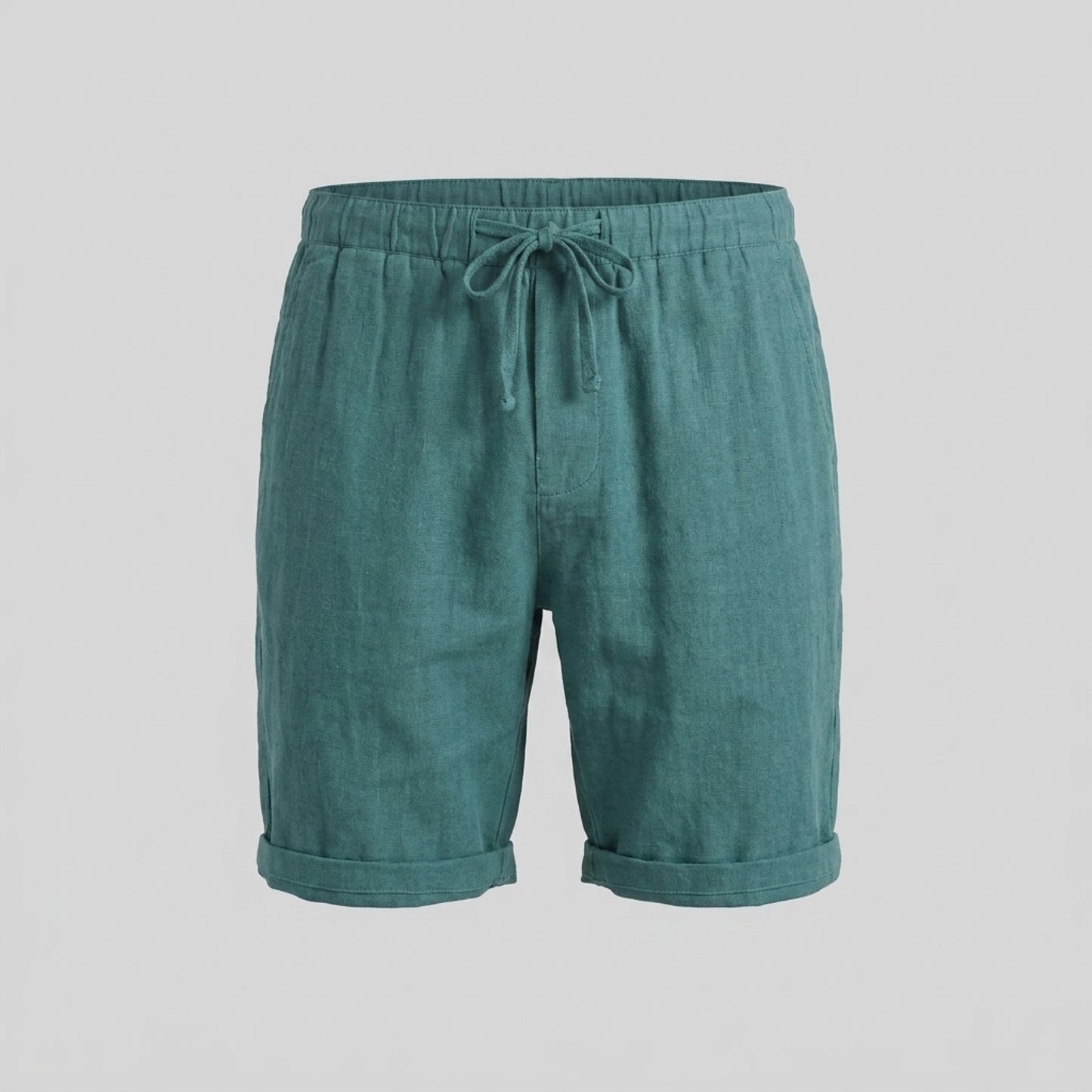 Men's Linen Blend Shorts for Summer Casual Wear
