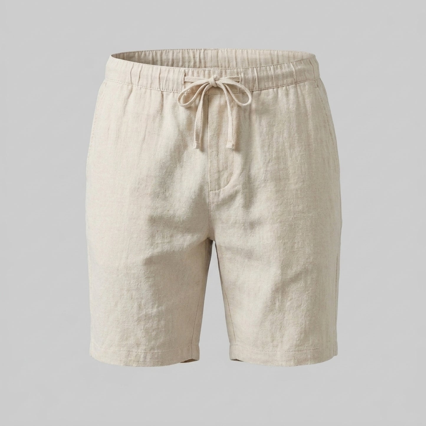 Men's Linen Blend Shorts for Summer Casual Wear